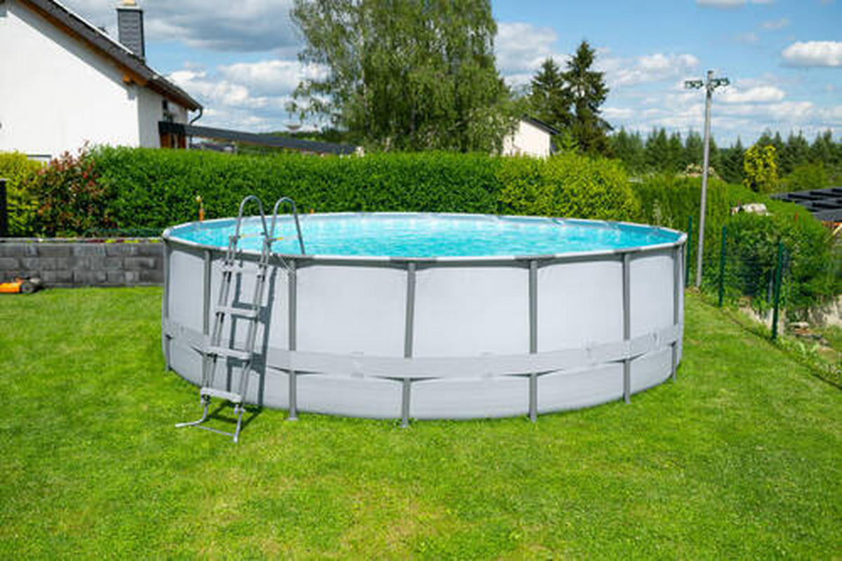 POOL PGP4001852B-AN 549/132 cm  - Anthrazit, KONVENTIONELL, Kunststoff (549/132cm) - Ambia Garden