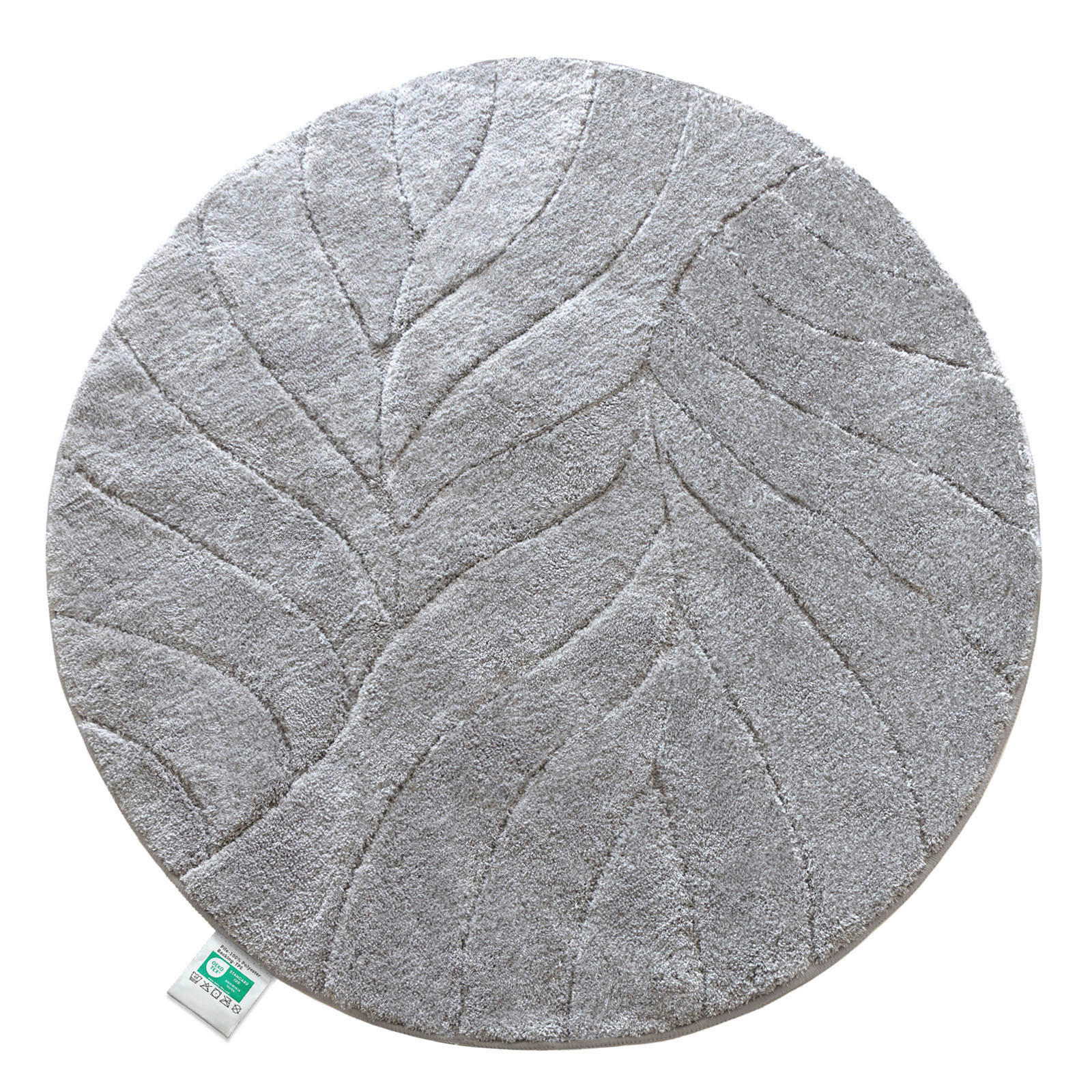 BADEMATTE Silberfarben 120 cm  - Silberfarben, Basics, Kunststoff/Textil (120cm) - Floordirekt