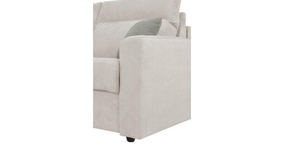 SCHLAFSOFA Mikrofaser Creme - Graubraun/Creme, KONVENTIONELL, Kunststoff/Textil (186/101/101cm) - Carryhome