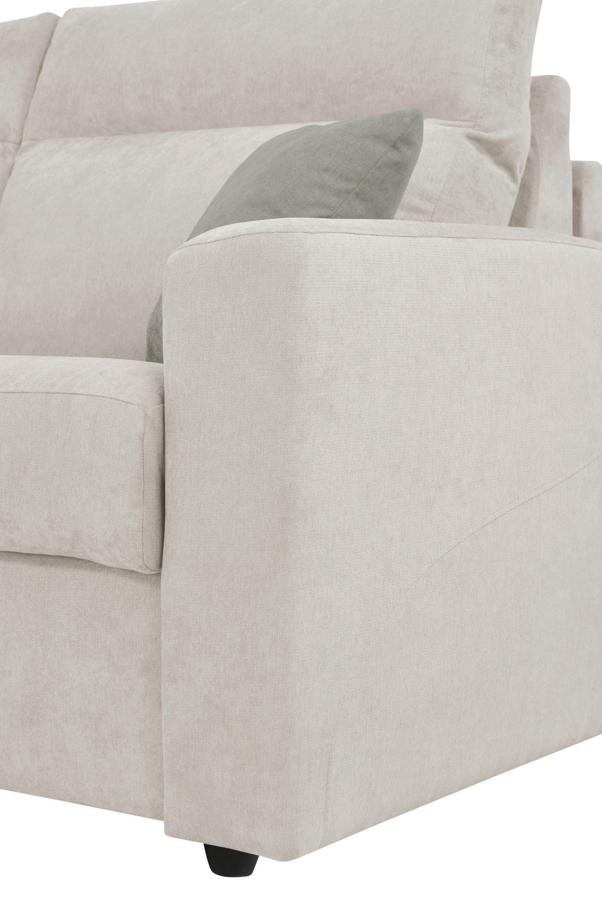 SCHLAFSOFA Mikrofaser Creme  - Graubraun/Creme, KONVENTIONELL, Kunststoff/Textil (186/101/101cm) - Carryhome