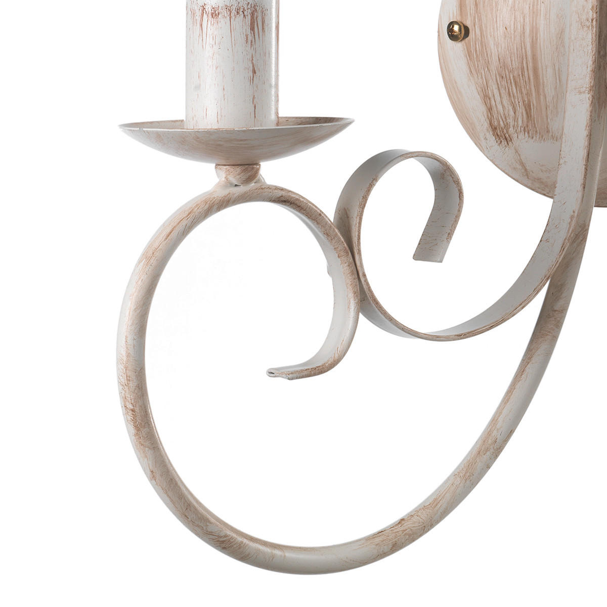 WANDLEUCHTE 35/38 cm   - Weiß, KONVENTIONELL, Metall (35/38cm)