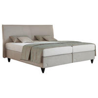 BOXSPRINGBETT 200/200 cm  in Grau  - Schwarz/Grau, Design, Kunststoff/Textil (200/200cm) - RUF Betten
