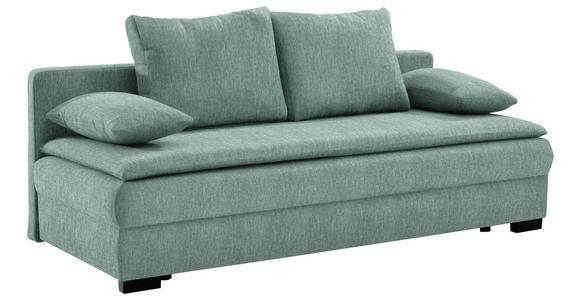 SCHLAFSOFA in Webstoff Türkis  - Türkis/Schwarz, KONVENTIONELL, Kunststoff/Textil (207/94cm) - Venda