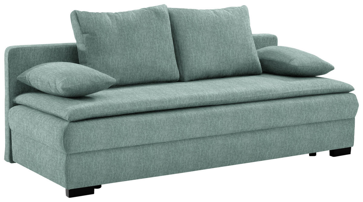 KANAPÉÁGY türkiz  - türkiz/fekete, Konventionell, műanyag/textil (207/94/90cm) - Venda