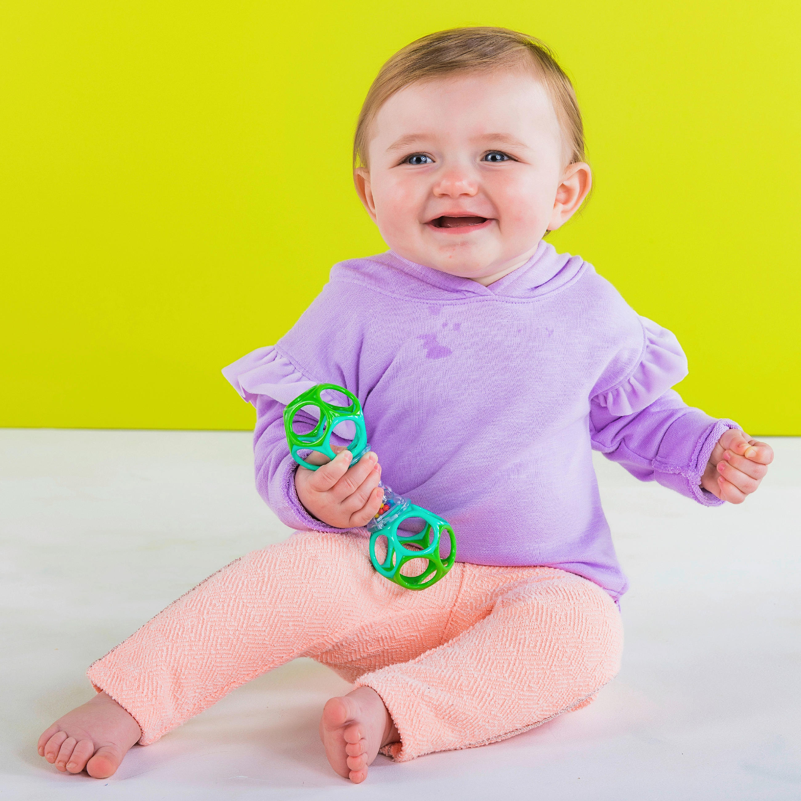HVATALICA ZA BEBE - providno/zelena, Osnovno, plastika (16,3cm)