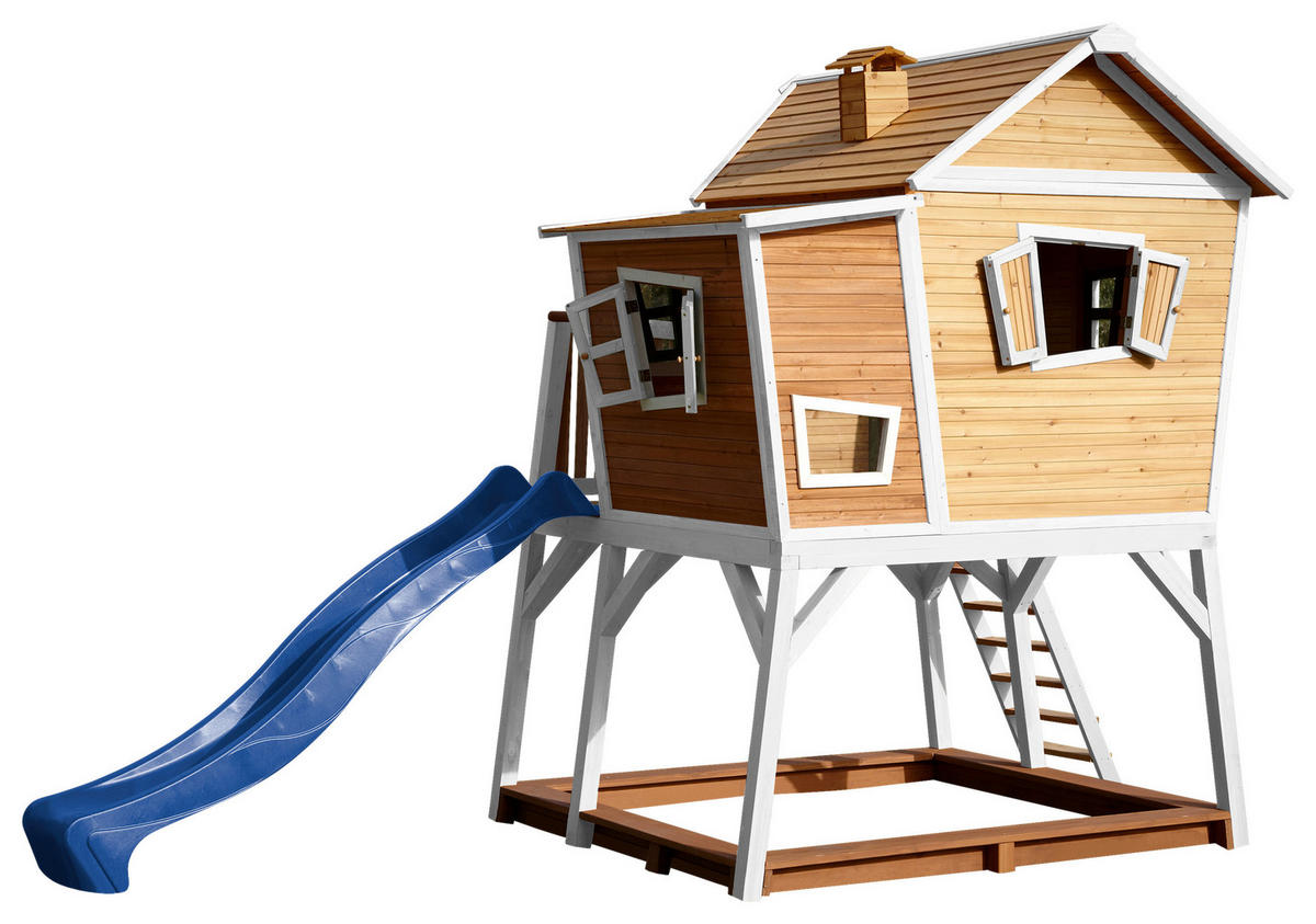 SPIELTURM 432/288/193 cm  - Blau/Weiss, Konventionell, Holz (432/288/193cm)
