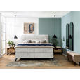 BOXSPRINGBETT 160/200 cm in Hellgrau - Hellgrau/Schwarz, Design, Textil/Metall (160/200cm) - Esposa