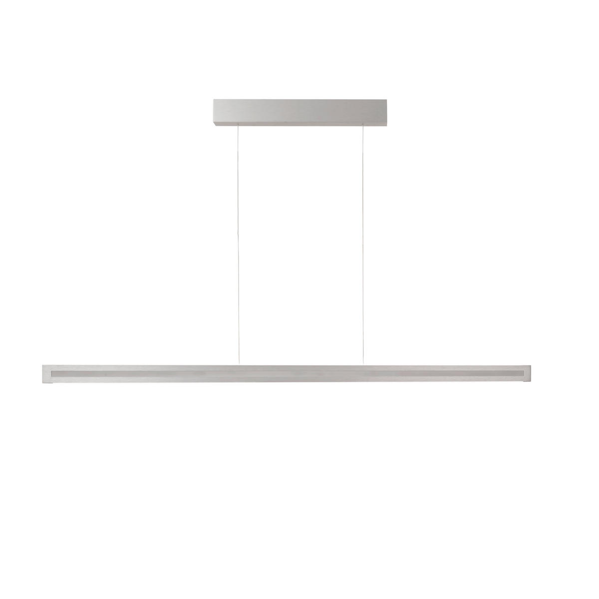 LED-HÄNGELEUCHTE Aera 143/180/9,5 cm  - Nickelfarben, Design, Metall (143/180/9,5cm) - Grossmann