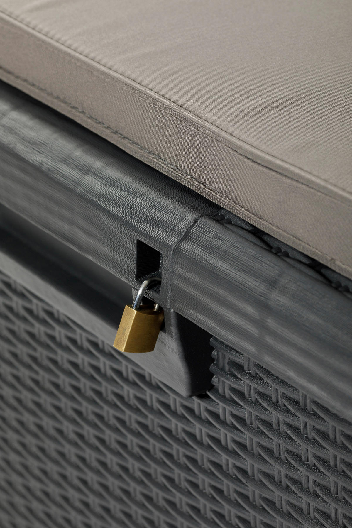 KISSENBOX 148/72/64 cm  - Anthrazit, MODERN, Kunststoff (148/72/64cm)