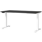 SCHREIBTISCH 160/80/72-118 cm Graphitfarben, Weiß elektrisch höhenverstellbar  - Graphitfarben/Weiß, MODERN, Holzwerkstoff/Metall (160/80/72-118cm) - Novel