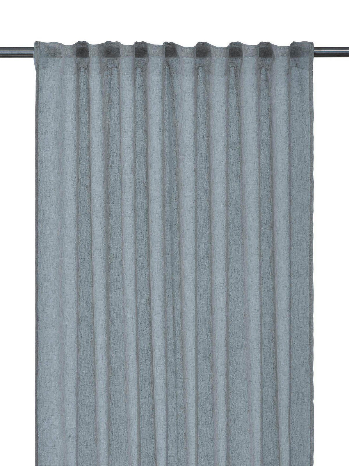 FERTIGVORHANG halbtransparent  - Grau, Basics, Textil (280/300cm)
