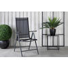 UTESTOLAR SET i metall, textil svart  - svart, Klassisk, metall/textil (55/108/62cm) - Gardenson