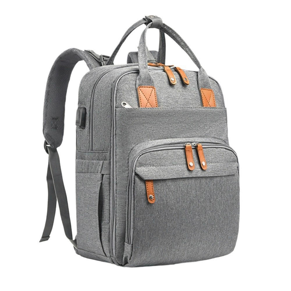 WICKELRUCKSACK Stella Bag Deluxe  - Hellgrau, Basics, Textil (30/40/21cm)