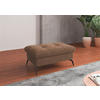 HOCKER in Textil Hellbraun  - Hellbraun/Schwarz, Konventionell, Textil/Metall (102/47/69cm) - Sit & More