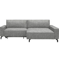 ECKSOFA  in Mikrovelours Naturfarben  246/164 cm  - Schwarz/Naturfarben, Design, Textil (246/164cm) - Sedda