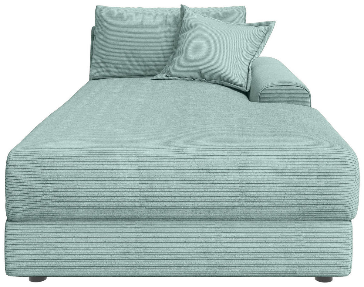 BIGSOFA Cord Salbeigrün  - Salbeigrün/Schwarz, MODERN, Kunststoff/Textil (117/93/190cm) - Carryhome