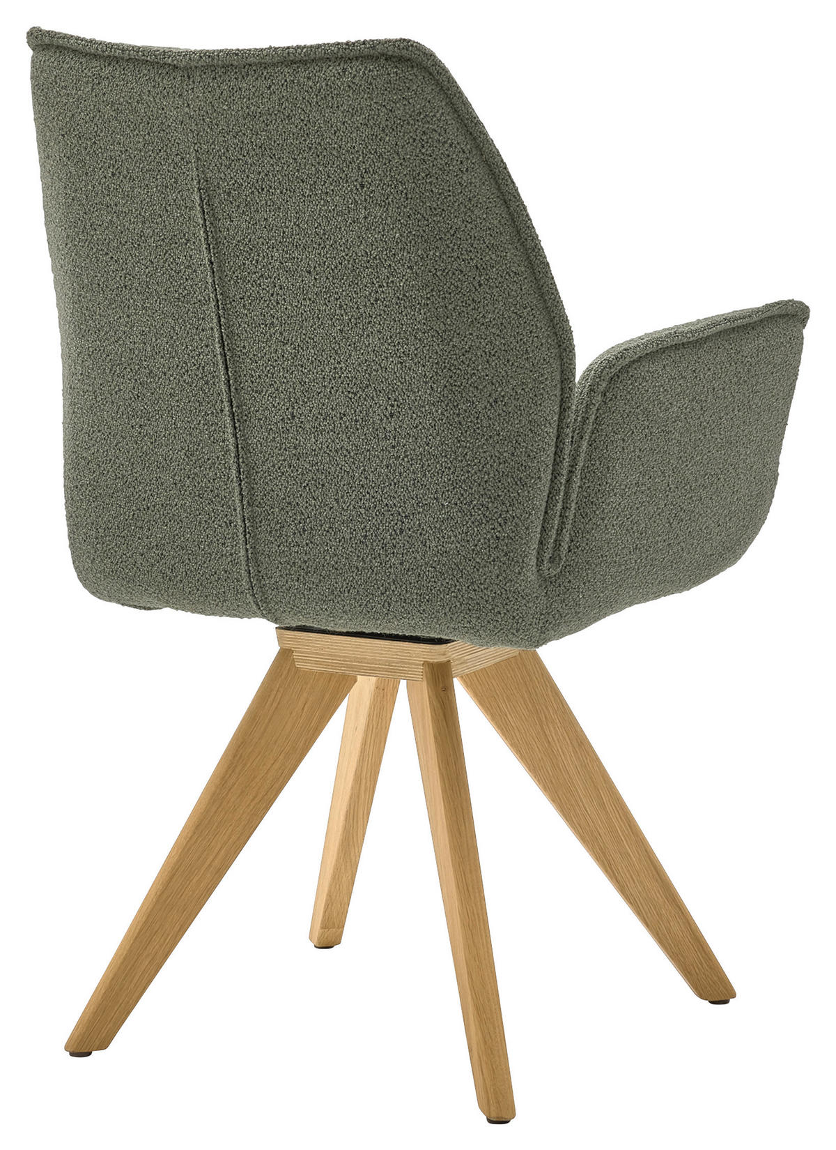 ARMLEHNSTUHL  in Bouclé  - Wildeiche/Eichefarben, Design, Holz/Textil (63/91/65cm) - Musterring