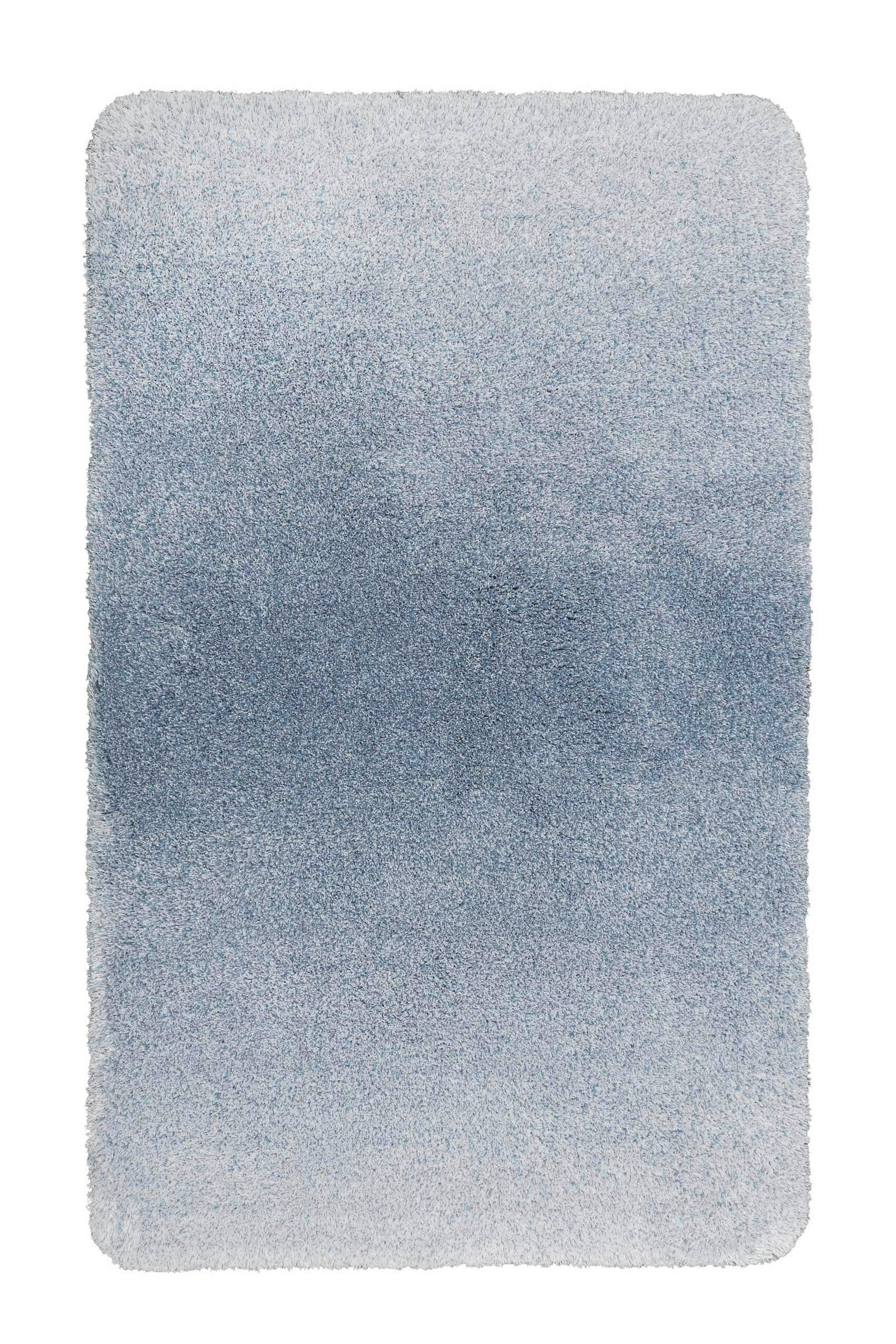BADTEPPICH Graublau 60/100 cm  - Graublau, Basics, Kunststoff/Textil (60/100cm) - WECON HOME