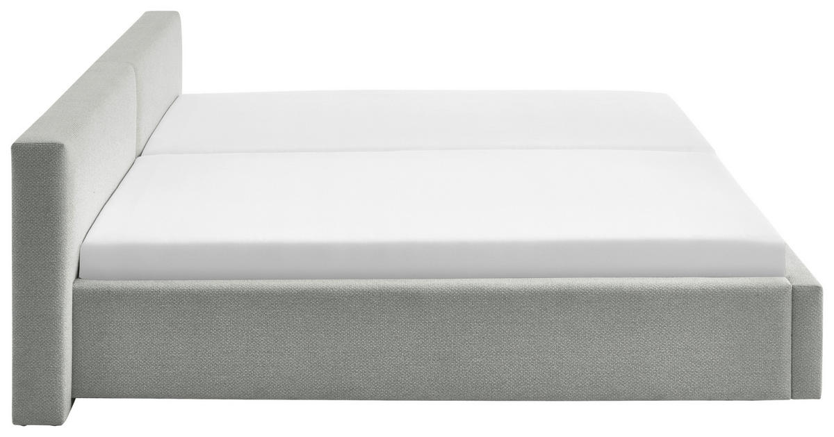 POLSTERBETT 240/200 cm,  in Grau,  - Grau, Basics, Textil (240/200cm) - Boxxx