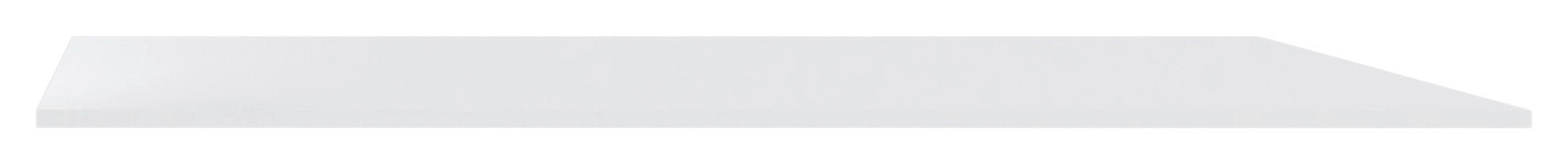 OBERPLATTE - Weiss Hochglanz, Konventionell, Holzwerkstoff (137/1,6/42cm) - Hom`in