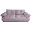 BIGSOFA Webstoff Flieder  - Flieder/Schwarz, KONVENTIONELL, Kunststoff/Textil (243/90,5/130cm) - Ambia Home
