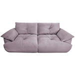 BIGSOFA Webstoff Flieder  - Flieder/Schwarz, KONVENTIONELL, Kunststoff/Textil (243/90,5/130cm) - Ambia Home