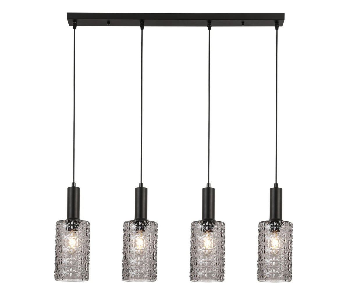HÄNGLAMPA 12/87/120 cm  - svart, Basics, metall/glas (12/87/120cm) - Novel