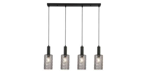 HÄNGELEUCHTE 12/87/120 cm - Schwarz, Basics, Glas/Metall (12/87/120cm) - Novel