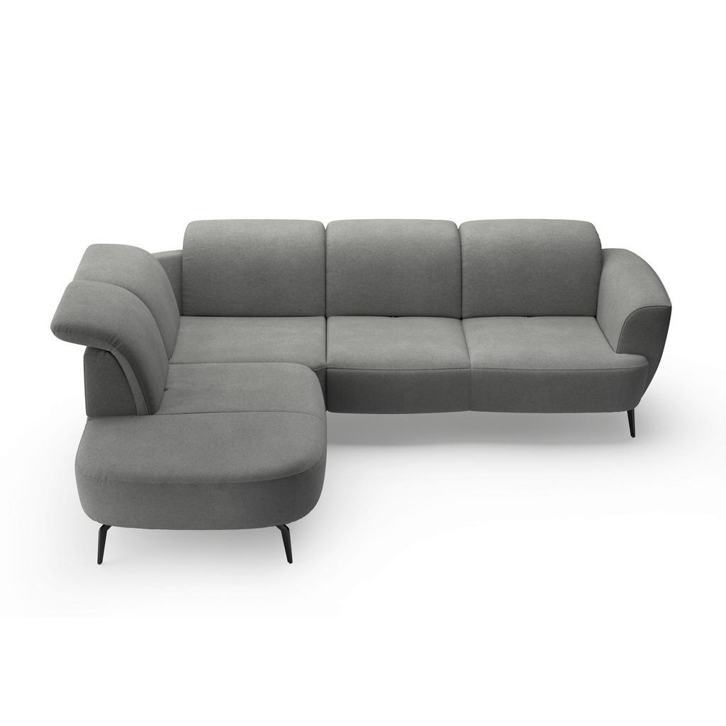 Thumbnail - Sit & More Ecksofa ZOE E, Schlamm, Textil, 5-Sitzer, Ottomane links, L-Form, 300x267 cm, Goldenes M, Oeko-Tex® Standard ...