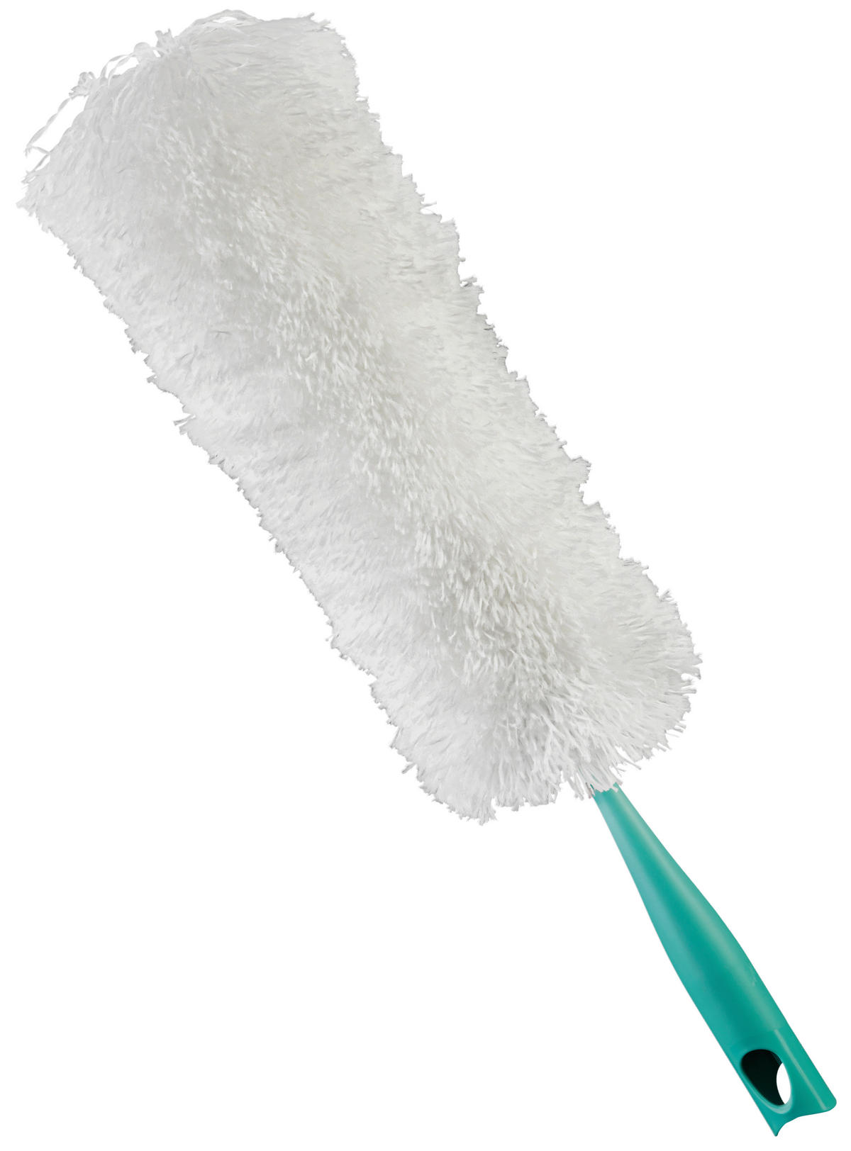 PRACHOVKA Duster XL - biela/tyrkysová, Basics, textil/plast (38cm) - Leifheit