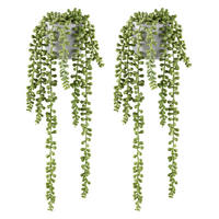 KUNSTPFLANZE Sukkulente 45 cm  - Hellgrün/Grau, Design, Keramik/Kunststoff (45cm) - P & B