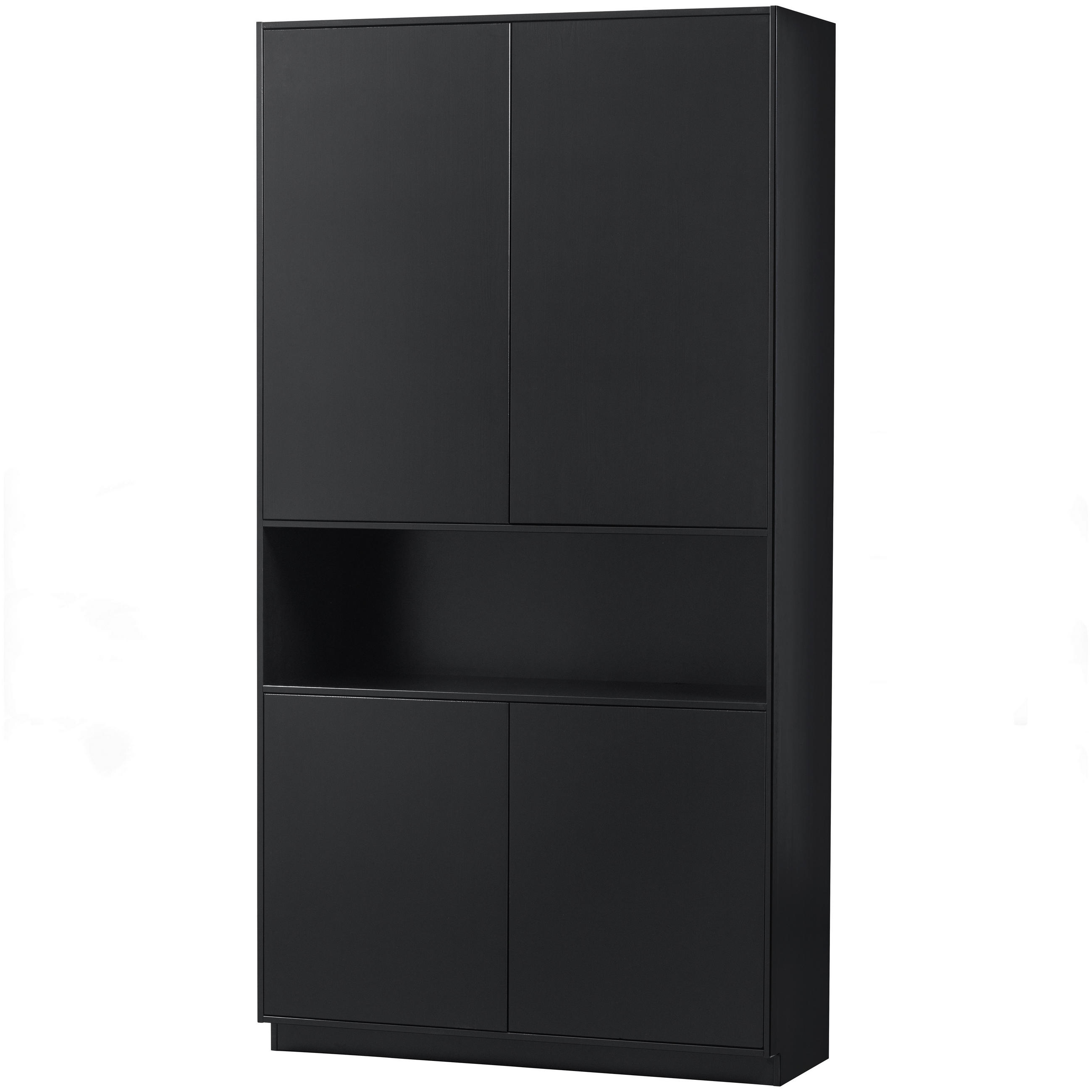 BUFFET 110/210/40 cm  in Schwarz  - Schwarz, Design, Holz (110/210/40cm) - Livetastic