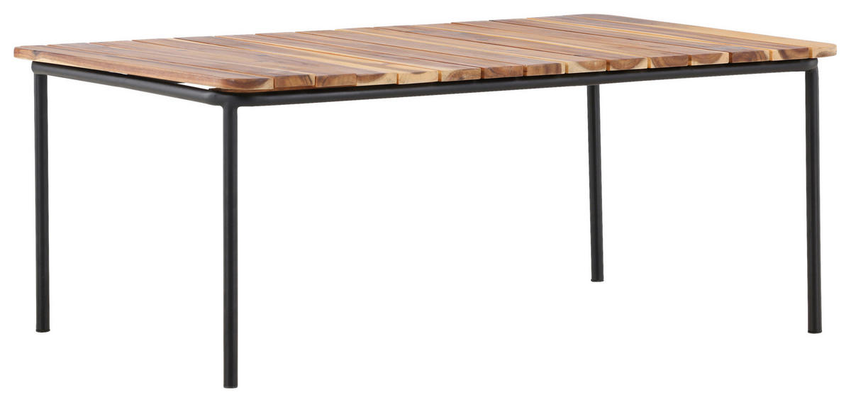 LOUNGETISCH 100/65/40 cm Holz, Metall  - Naturfarben, KONVENTIONELL, Holz/Metall (100/65/40cm) - Gardenson