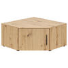 AUFSATZSCHRANK 71,5/35/71,5 cm  in  - Schwarz/Eiche Artisan, MODERN, Holzwerkstoff/Kunststoff (71,5/35/71,5cm) - Carryhome