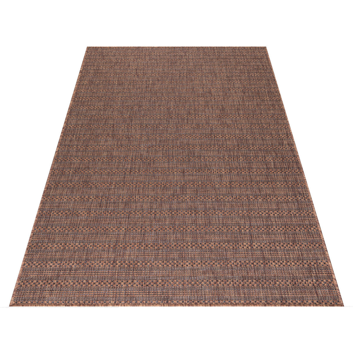 In- und Outdorteppich 160/230 cm Zagora Braun, Schwarz  - Schwarz/Braun, Basics, Textil (160/230cm) - Novel