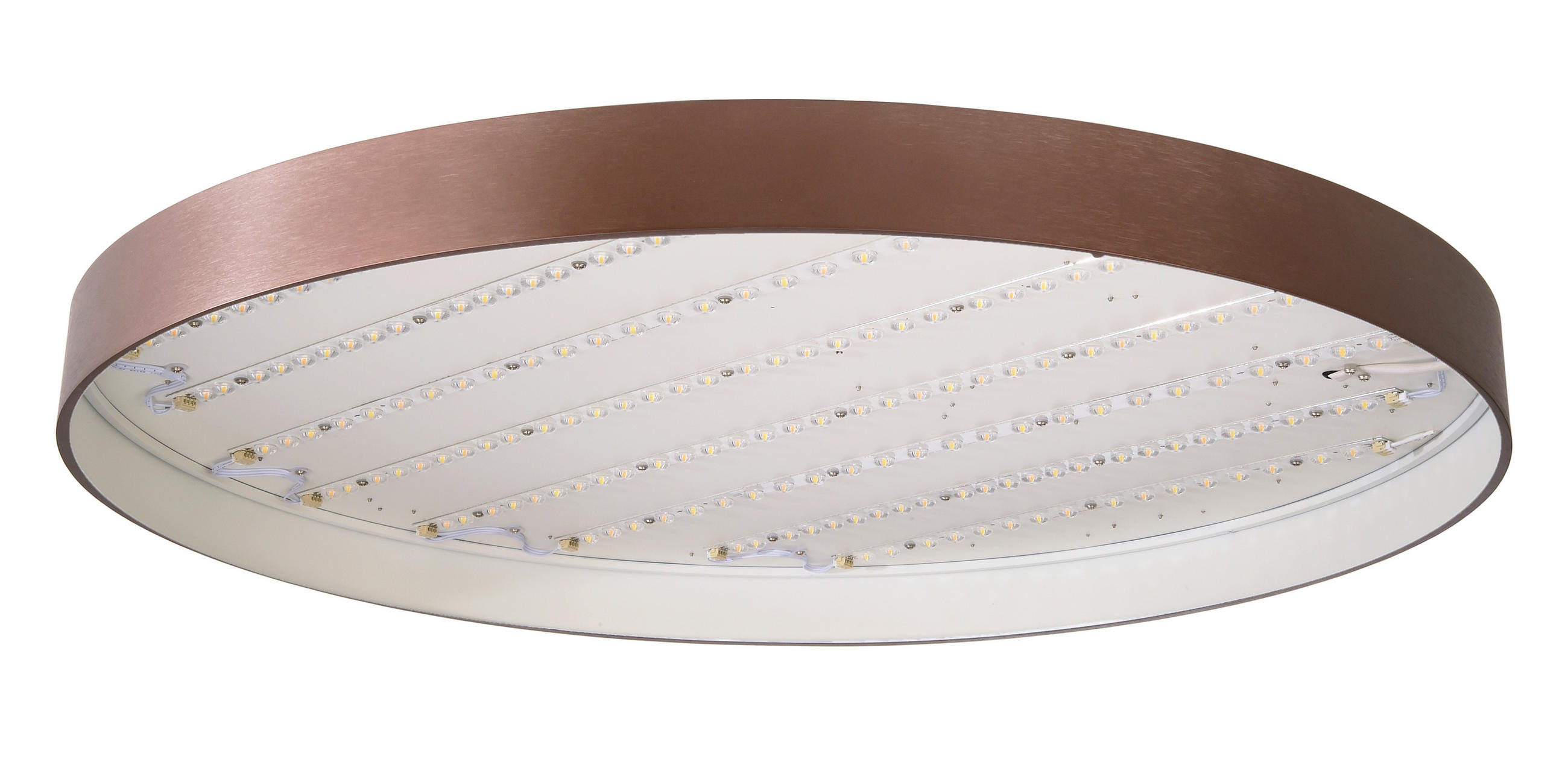 LED-DECKENLEUCHTE Menkar 80/80/9 cm   - Kupferfarben, KONVENTIONELL, Metall (80/80/9cm)