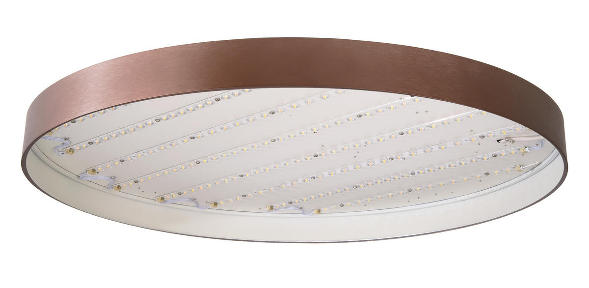 LED-DECKENLEUCHTE Menkar 80/80/9 cm   - Kupferfarben, KONVENTIONELL, Metall (80/80/9cm)