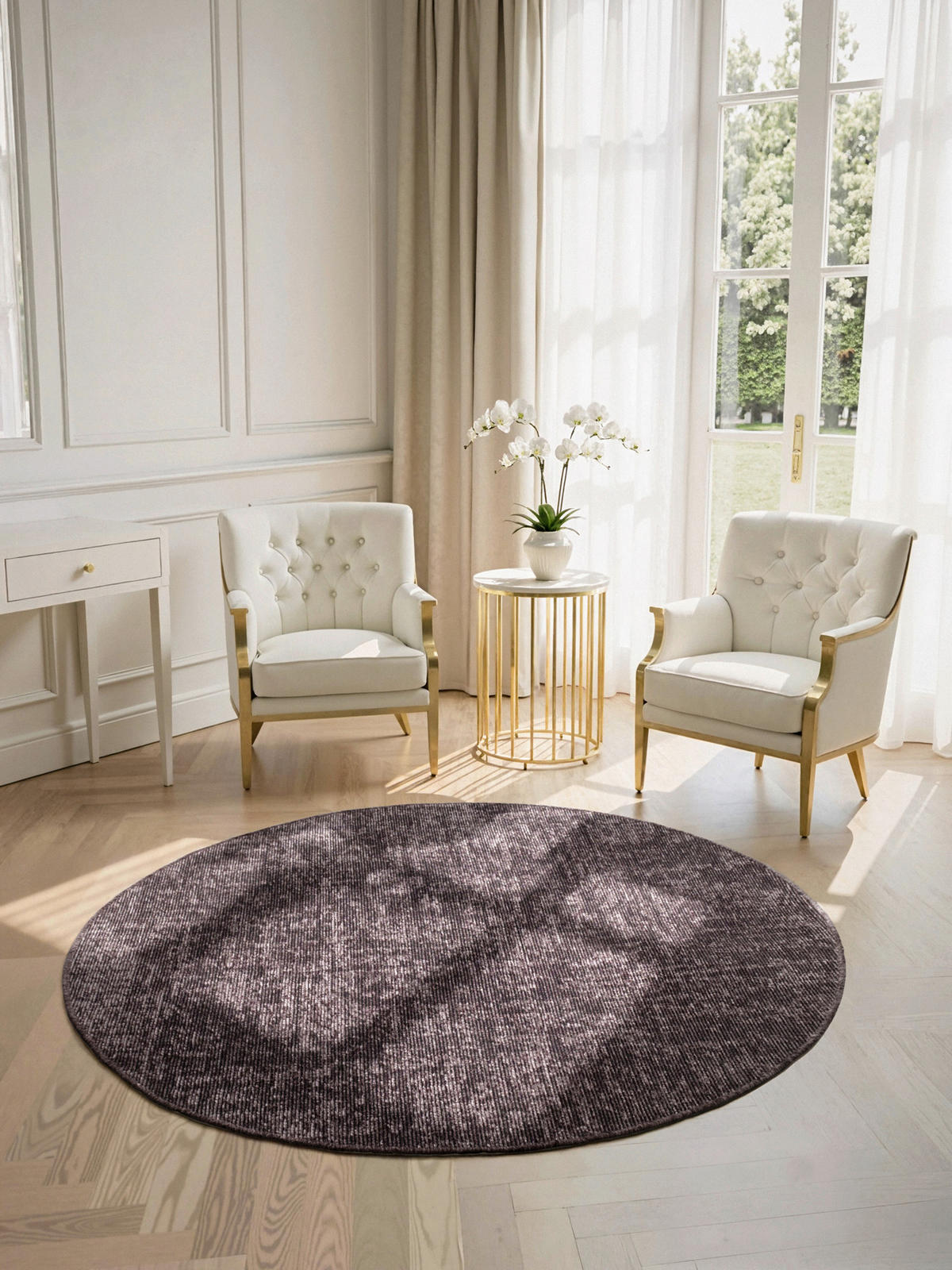 TEPPICH 200 cm Brilliance Braun  - Braun, KONVENTIONELL, Textil (200cm) - Elle Decoration