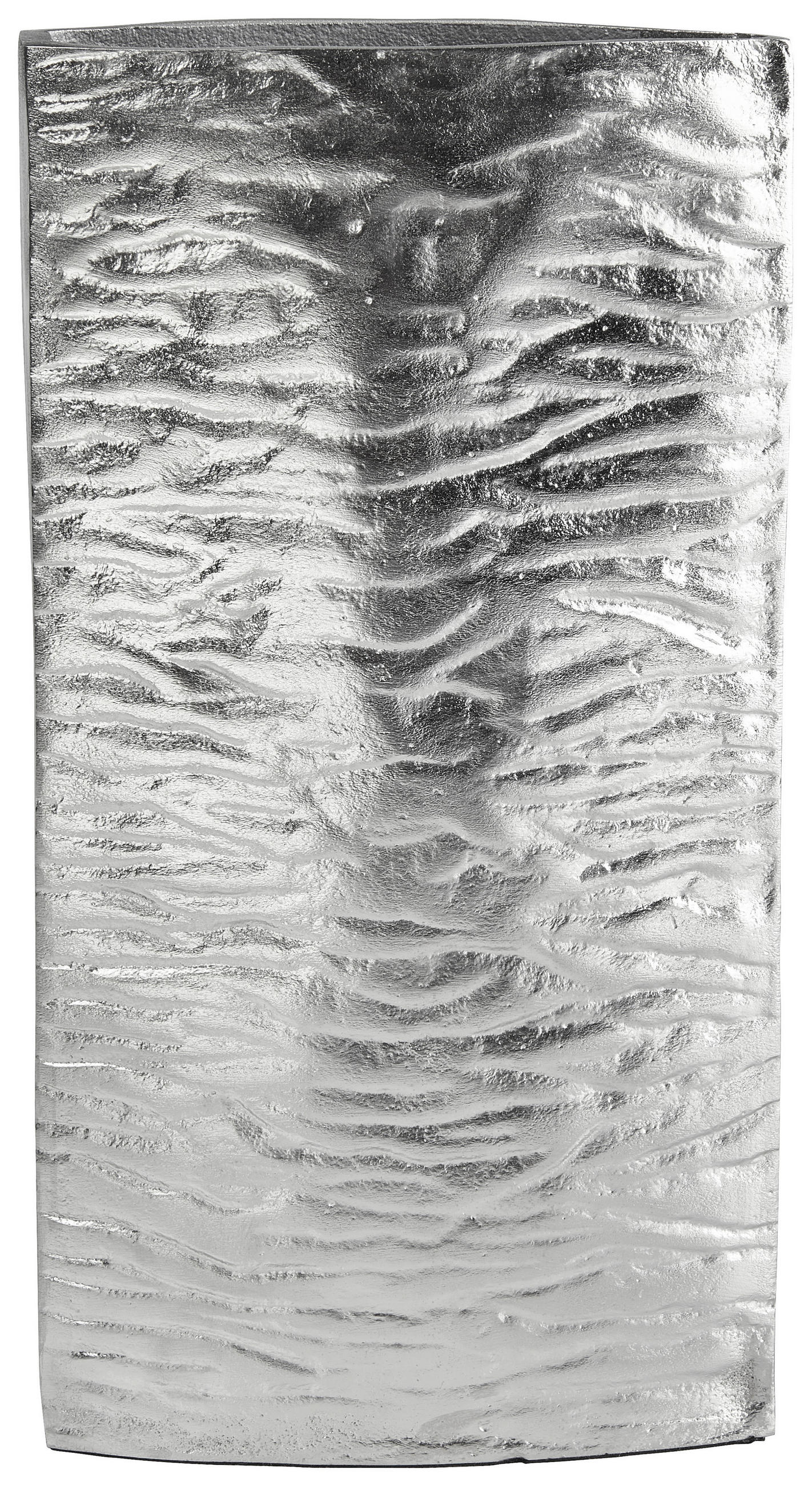 VASE 27.5 cm  - Nickelfarben, Design, Metall (15/27,5/9cm) - Ambia Home