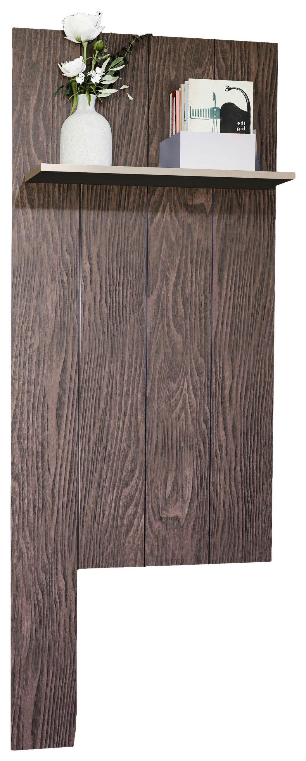 WANDPANEEL Nussbaumfarben  89/225/22 cm  - Nussbaumfarben, Design, Holzwerkstoff (89/225/22cm) - Stylife