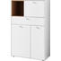 HIGHBOARD 77/127/44 cm - Eichefarben/Alufarben, Design, Holzwerkstoff/Metall (77/127/44cm) HIGHBOARD 77/127/44 cm - Eichefarben/Alufarben, Design, Holzwerkstoff/Metall (77/127/44cm)