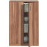 KOMMODE Nussbaumfarben - Silberfarben/Nussbaumfarben, Design, Holzwerkstoff/Kunststoff (72/110/36cm) - CS SCHMAL
