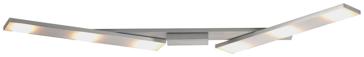 LED-DECKENLEUCHTE 115/65/5 cm   - Alufarben, Design, Metall (115/65/5cm) - BOPP