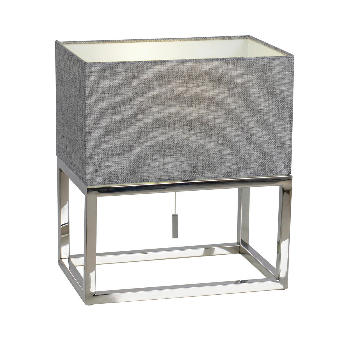 TISCHLEUCHTE 19/34 cm   - Grau, Design, Kunststoff/Textil (19/34cm) - Näve