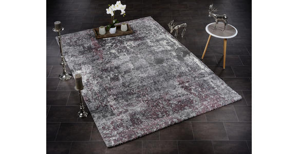 VINTAGE-TEPPICH 200/250 cm Timeline Quantum Aubergine, Beige - Beige/Aubergine, Design, Textil (200/250cm) - Novel
