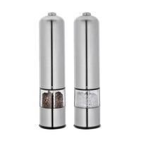 ELEKTR. SALZ-/PFEFFERMÜHLE  - Edelstahlfarben, Basics, Metall (5/23cm) - Cilio