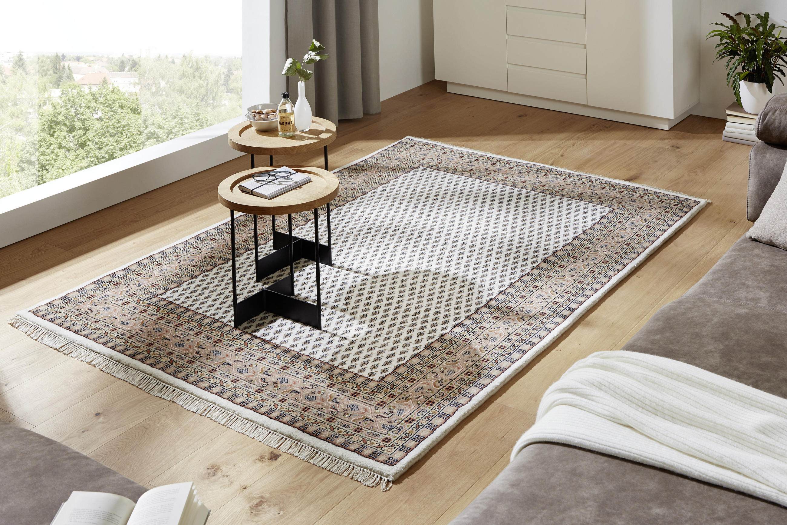 ORIENTALISK MATTA 120/180 cm Mir Cream Brown  - brun/cremefärgad, Lifestyle, textil (120/180cm) - Cazaris