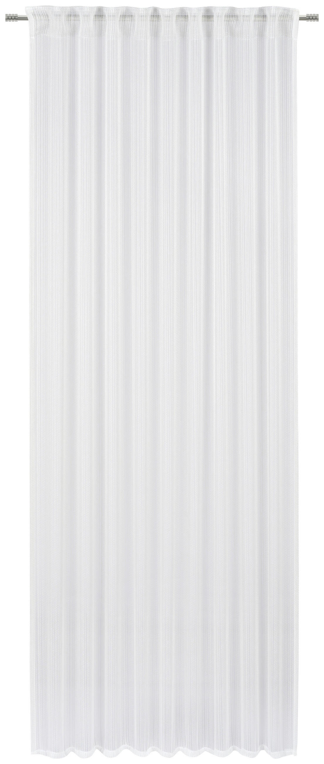 ZAVJESA SA SKRIVENIM OMČAMA bijela  140/245 cm  - bijela, Basics, tekstil (140/245cm) - Esposa