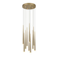 LED-HÄNGELEUCHTE 30/150 cm    - Goldfarben, Design, Metall (30/150cm) - Trio Leuchten