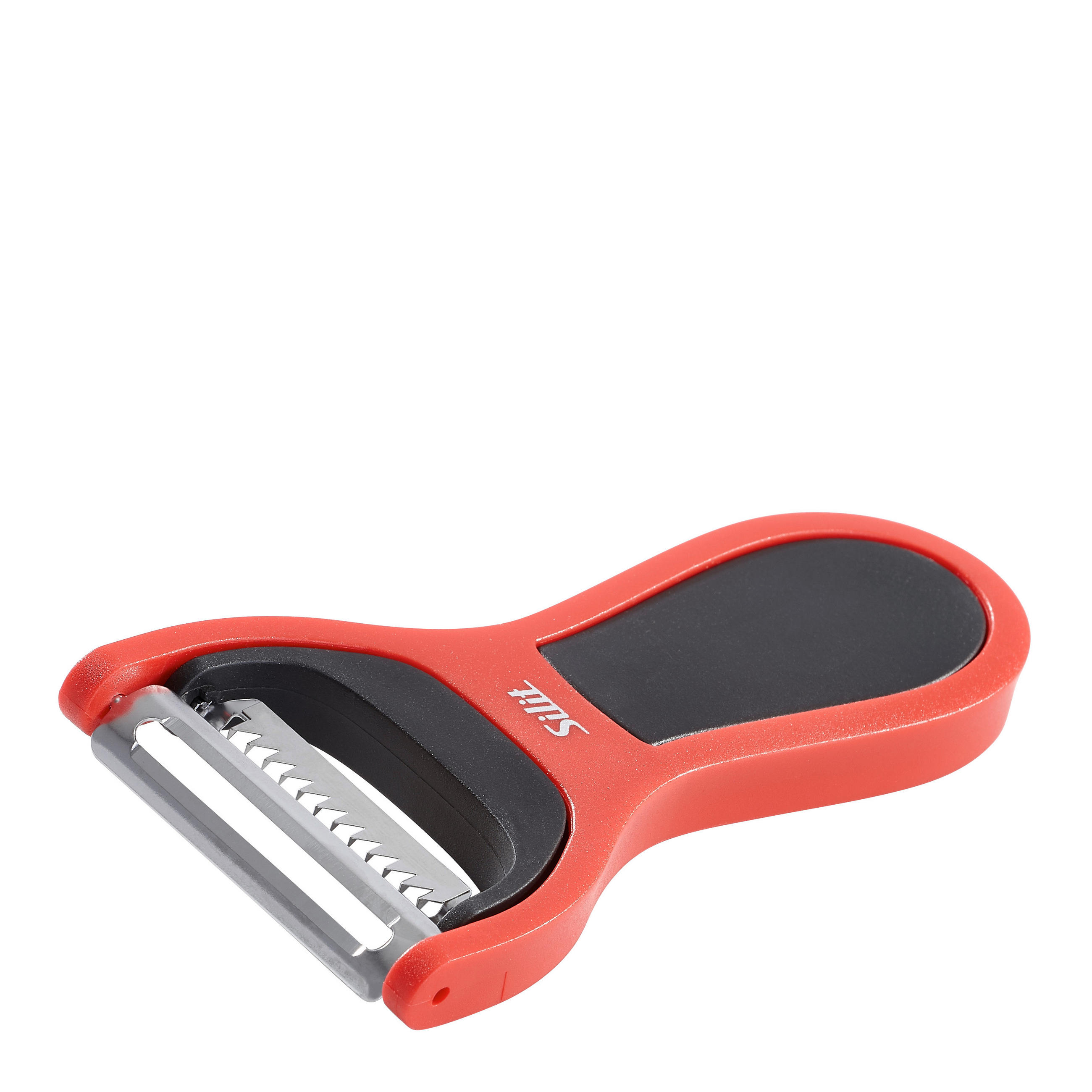 GULJAČ 2 in 1  - boje oplemenjenog čelika/crvena, Design, metal/plastika (7/14cm) - Silit